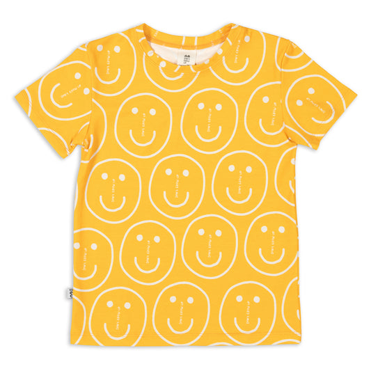 DON'T FORGET TO SMILE ON ORANGE T-SHIRT