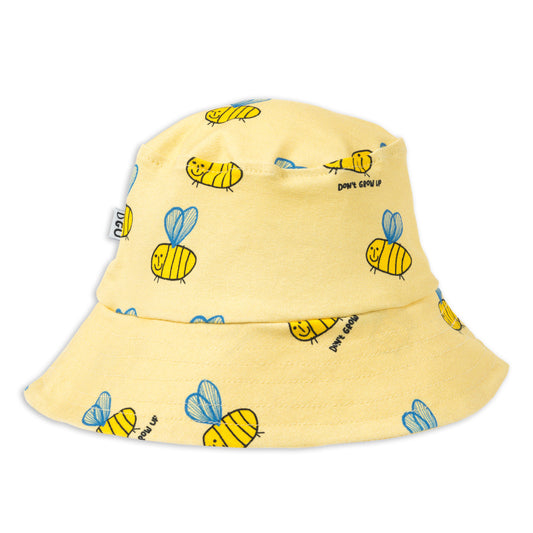 BEE ON YELLOW FISHERMAN HAT