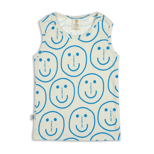 DON'T FORGET TO SMILE TANK TOP GERIPPT